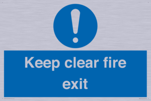 Keep Clear Fire Exit
